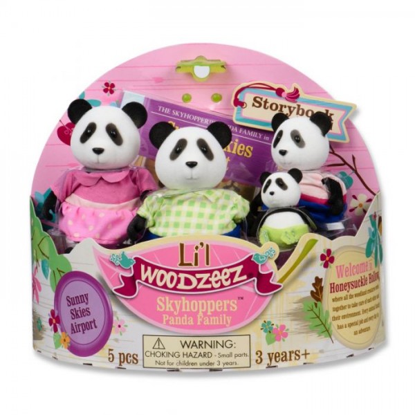 Li'L Woodzeez Panda Family