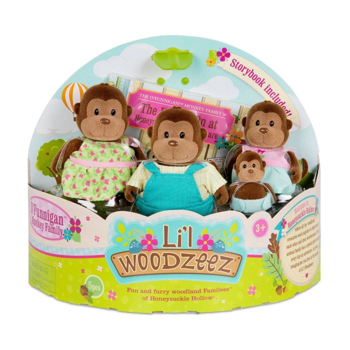 Li'l Woodzeez Monkey Family