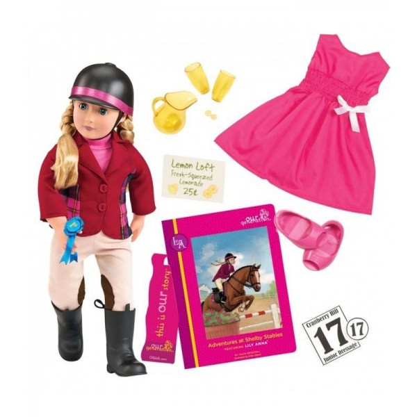 Our Generation Deluxe Lily Anna Doll with Book