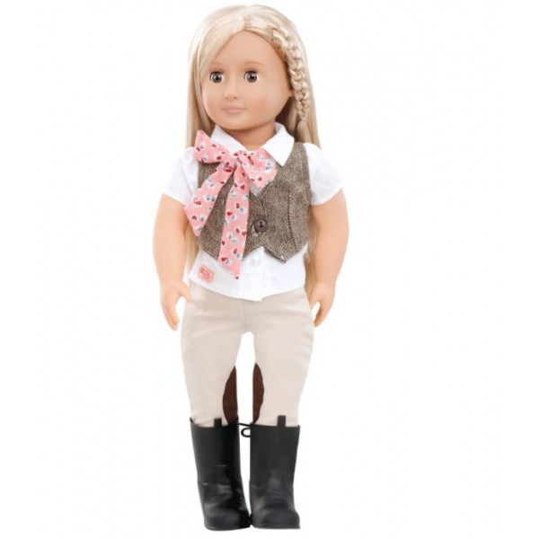 Our Generation Riding Doll with Tweed Vest Leah