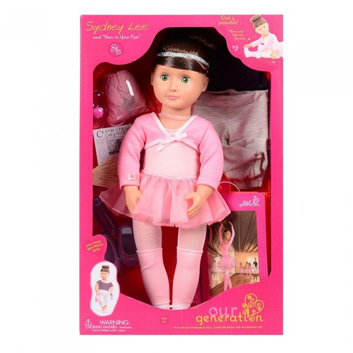 Our Generation Deluxe Sydney Lee Doll and Book