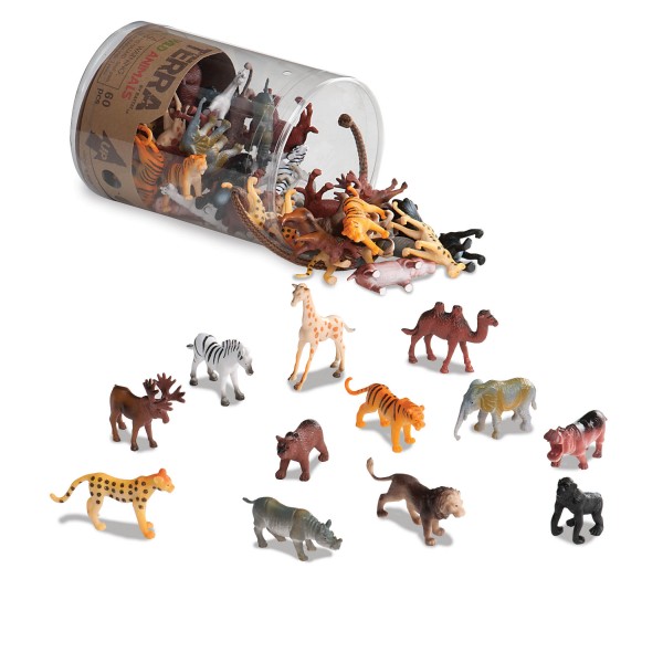 Terra Assorted Miniature Wild Animals (60 pc)