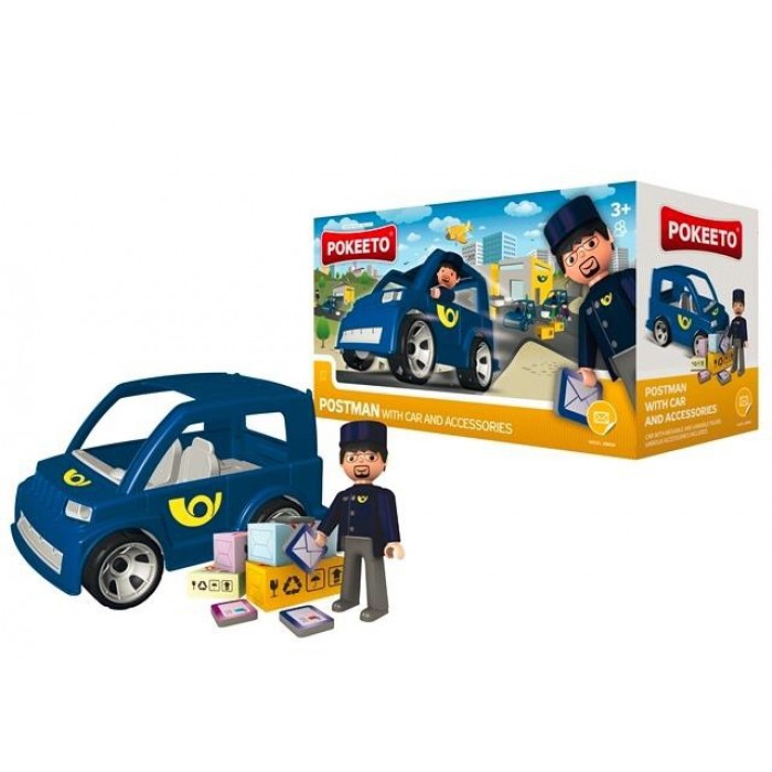 Pokeeto Postman with Car and Accessories 